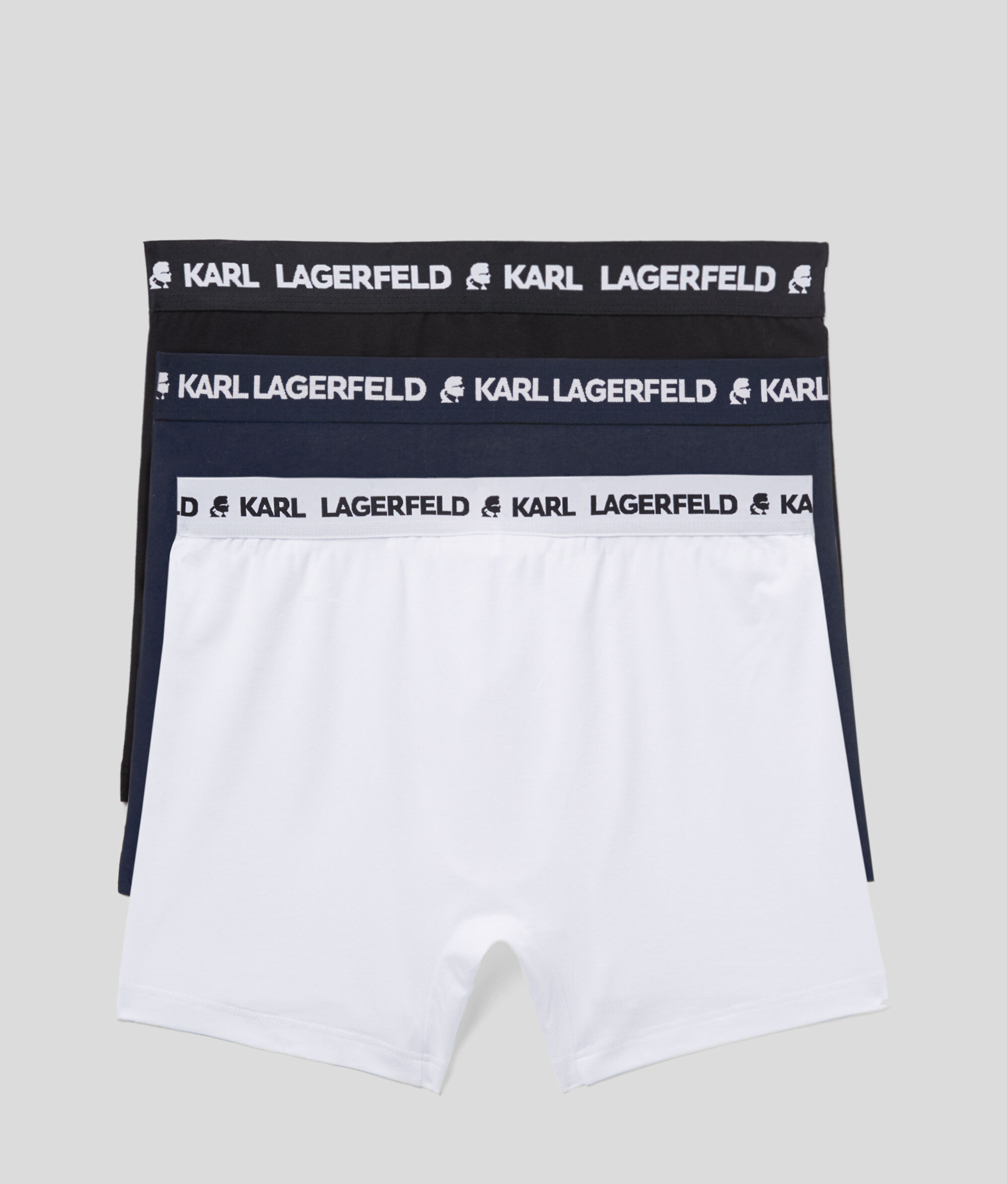 (image for) Smooth-Running KARL LOGO MONOCHROME TRUNKS - 3 PACK